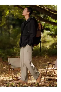 Semir-Chaqueta de viento para hombre, abrigo holgado y cómodo con capucha, a prueba de tres capas, textura de moda, Primavera, 2024