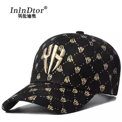 2025 nueva gorra de béisbol de marca de moda de Europa y Estados Unidos gorra impresa casual todo en internet