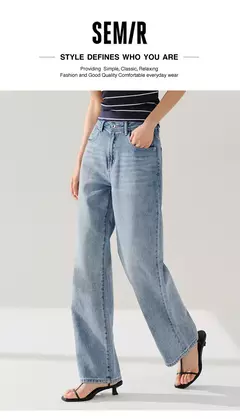 Imagen de Semir Jeans Mujer High Street pantalones largos 2024 primavera nuevos pantalones de pierna ancha