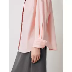 TOYOUTH-Blusa de manga larga para mujer, camisa bordada con cuello tipo Polo, ropa de trabajo informal para oficina, Otoño, 2024 - comprar en línea
