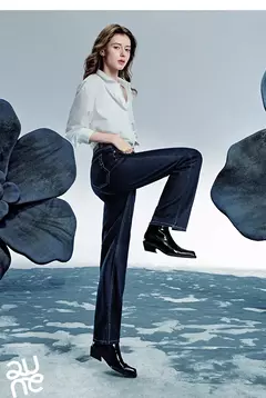 TOYOUTH Jeans de mezclilla para mujer 2025 Primavera Verano Slim Fit alta elasticidad mujeres pantalones largos de cintura baja en internet