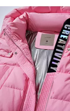 AMII-Chaqueta de plumón minimalista para mujer, Abrigo acolchado con tapa extraíble, grueso y cálido, ropa de moda para invierno, 2024, novedad de 12344192 - comprar en línea