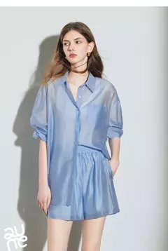 TOYOUTH-Camiseta de Lyocell verde mostaza francesa para mujer, Tops ligeros con protección solar, novedad de verano 2025 - tienda en línea