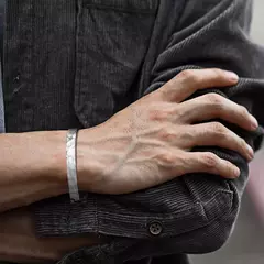 Vnox Pulseras vikingas nórdicas para hombres y mujeres, brazalete de acero inoxidable martillado hecho a mano, joyería de regalo Rock Punk - comprar en línea