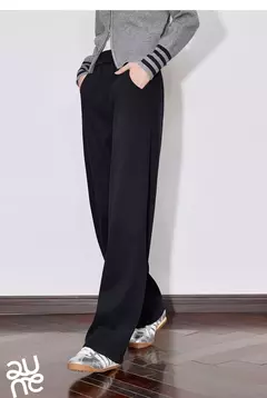 TOYOUTH pantalones de chándal informales de lana para mujer 2024 Otoño e Invierno nueva cintura elástica Ankela pantalones largos de plátano cálidos gruesos rojos en internet