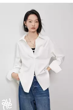 TOYOUTH-Blusa de manga larga para mujer, camisa bordada con cuello tipo Polo, ropa de trabajo informal para oficina, Otoño, 2024 en internet