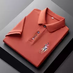 Camisa POLO de manga corta de moda informal bordada de verano para hombre Top cómodo