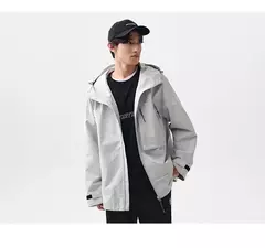 Semir-Chaqueta de viento para hombre, abrigo holgado y cómodo con capucha, a prueba de tres capas, textura de moda, Primavera, 2024 on internet