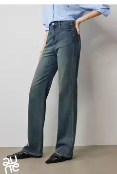 TOYOUTH-pantalones vaqueros de mezclilla para mujer, Vaqueros largos de cintura alta con forma de pera lavada a la piedra, novedad de otoño, 2024