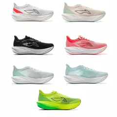 Li-ning mujeres FEIDIAN 5 CHALLENGER zapatillas de carreras para correr placa de fibra de carbono cojín de baño zapatos deportivos zapatillas transpirables ARMV002 on internet