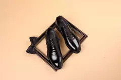 Imagen de Zapatos de vestir con cremallera y cabeza de león Retro de lujo para hombre, mocasines de negocios para oficina, zapatos de boda para fiesta de alta calidad, nuevo estilo