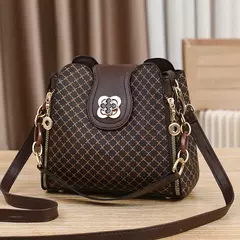 Nuevo bolso de mano para mujer, bolso de hombro tipo bandolera con diseño de lujo, bolso cruzado de un solo hombro con estampado de cuadros y gran capacidad