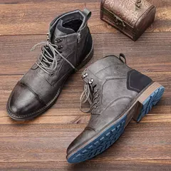 Talla 7-13 Botines para hombre Botas de cuero para hombre Bota de marca para hombre # AL605