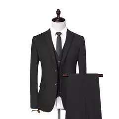 Trajes de hombre para boda, alta calidad, 3 piezas, conjunto elegante de 2 trajes, Blazers clásicos de lujo, chaquetas, chaleco, pantalones, ropa Formal 2024 - online store