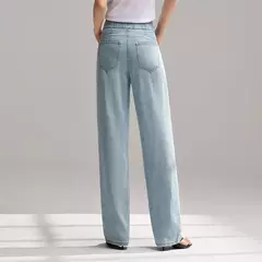 Semir Jeans Mujer Pantalones largos con cintura elástica 2024 nueva versión de verano pantalones de pierna ancha con sensación fresca - comprar en línea
