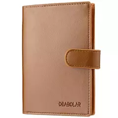 Billetera corta para hombre, monedero informal con cremallera, monedero pequeño para pasaporte - comprar en línea