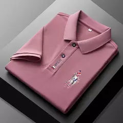 Camisa POLO de manga corta de moda informal bordada de verano para hombre Top cómodo - buy online