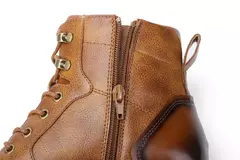 Botas Retro para hombre talla 7 ~ 13, botas de cuero cómodas a la moda para primavera 2023 - Eleganzie