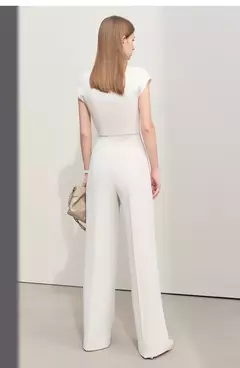 Amii Minimalism 2024, novedad de verano, pantalones de pierna ancha para mujer, pantalones casuales básicos rectos, pantalones lisos de longitud completa para mujer 12412006 - comprar en línea