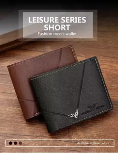 Cartera delgada con Clip para dinero para hombre, tarjetero para tarjetas de crédito, tarjetero informal de cuero para hombre, monederos cortos con múltiples tarjeteros, billetera plegable para hombre de negocios en internet