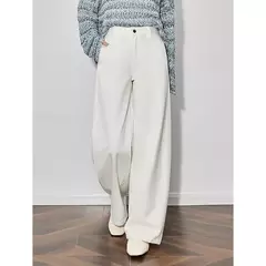 TOYOUTH Jeans de mezclilla para mujer 2025 Primavera Nuevo estilo americano Pantalones largos rectos de pierna ancha - comprar en línea