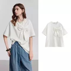TOYOUTH Camiseta de manga corta para mujer, camisetas nuevas de primavera 2025 8521012