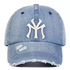 Gorras de béisbol de mezclilla con agujero bordado de letras Unisex primavera otoño sombreros casuales ajustables al aire libre sombrero de protección solar - comprar en línea