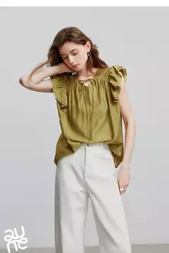 TOYOUTH Blusa Mujer Camisa 2025 Verano Nueva Camisa 8522002 - Eleganzie