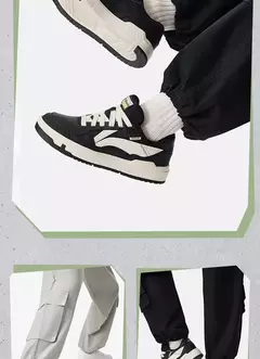 Li-ning hombres COMMON 80s zapatos de estilo de vida DUAL CUSHION zapatos deportivos usables forro cómodo clásico zapatillas de ocio AGCU157 - buy online