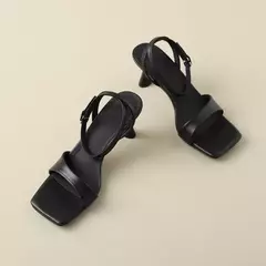 FEDONAS-Sandalias de tacón alto fino para mujer, zapatos de piel auténtica con correa en el tobillo, elegantes, básicos, para fiesta y oficina, novedad de verano - Eleganzie