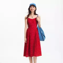 Vestido Semir para mujer, adelgazante, dulce estilo de vacaciones, nuevo vestido de verano con tiras, romántico para playa y trajes informales, 2025 - comprar en línea