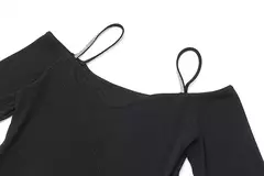 Mini vestidos negros sexys para mujer, ropa de calle con pliegues, mangas largas, cuello en V, informal, ajustado, elegante, Otoño, nuevo