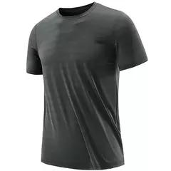 Camiseta para hombre L-6XL 7XL 8XL, novedad de verano, camiseta de manga corta para hombre, camiseta elástica con estampado para Fitness para hombre, camisetas informales de secado rápido 9116 en internet