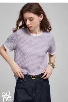 TOYOUTH Camiseta de manga corta para mujer, camisetas nuevas de primavera 2025 8521006