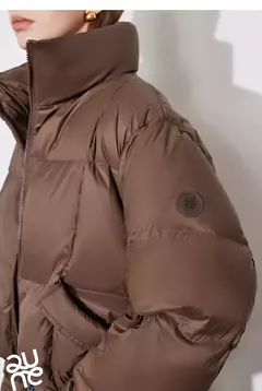 TOYOUTH-abrigo de plumón para mujer, chaqueta informal con cremallera y cuello levantado, plumón de pato blanco 20224, otoño e invierno, 90% - Eleganzie