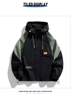 Image of Chaqueta holgada con capucha para hombre, ropa deportiva de senderismo, chaquetas informales transpirables, cortavientos de talla grande, M-8XL, 150KG