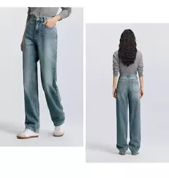 Imagen de Semir Jeans Mujer Pantalones largos simples 2025 Nuevos pantalones de tubo rectos de primavera a la moda