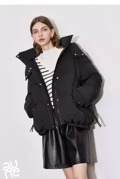 TOYOUTH-Chaqueta de plumón de pato blanco para mujer, chaqueta ligera con capucha y cuello levantado, novedad de invierno, 2024, 90%