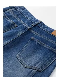 Imagen de TOYOUTH-pantalones vaqueros de pierna ancha para mujer, Vaqueros largos de tiro alto con abertura, diseño perezoso, Otoño, 2024