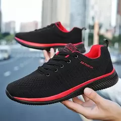 Zapatos de punto para correr para hombre, zapatillas informales de moda, transpirables, deportivas, atléticas, para gimnasio, zapatillas ligeras para hombre, zapatos informales - tienda en línea