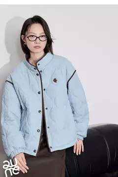 TOYOUTH-abrigo grueso de algodón para mujer, chaqueta elegante con empalme de Color contrastante y cuello de solapa de manga larga para invierno 2024 - comprar en línea