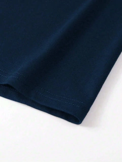 Camiseta de manga corta con cuello redondo para hombre, 100% algodón, talla grande, cómoda, con estampado de letras PARIS, ajustada, informal, deportiva - Eleganzie