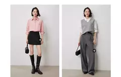 Imagen de TOYOUTH-Blusa para mujer, camisa de otoño 2024, nueva pintura al óleo multicolor, cuello vuelto, camisa bordada de manga larga, Tops blancos