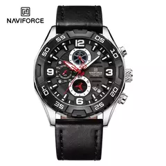 NAVIFORCE 2025 nuevos relojes originales para hombres marca de lujo reloj cronógrafo deportivo reloj de pulsera de cuarzo resistente al agua de Cuero militar - buy online