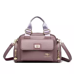 Imagen de Bandolera de cuero de PU de alta calidad para mujer, bolso cruzado de mano, bandolera para mujer, bolso multibolsillo para desplazamientos diarios