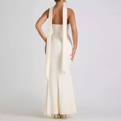 Imagen de Mia Muse vestidos Primavera Verano elegante decente ajustado sin mangas sin tirantes Maxi vestidos formales de noche para mujer