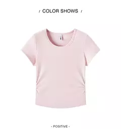 Semir-Camiseta de manga corta para mujer, Top recortado ajustado con hombros descubiertos, Top bordado de verano 2025, versátil para trajes elegantes - Eleganzie