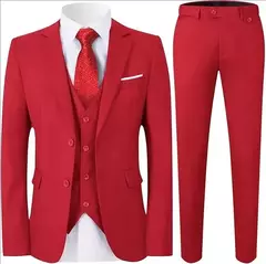 Traje elegante para hombre para boda, 3 piezas, 2 conjuntos, Blazers, chaquetas completas, chaleco, pantalones, abrigos de lujo a la moda, traje clásico Formal 2025 - comprar en línea