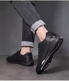 2025 zapatos casuales versátiles para hombres, zapatillas suaves y transpirables, zapatos planos antideslizantes resistentes al desgaste, zapatos de cuero de diseñador de marca Tenis - Eleganzie