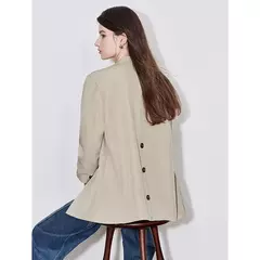 TOYOUTH-Chaqueta de mujer, traje de trabajo de manga larga de Color sólido con un botón, ropa de trabajo para oficina, otoño 2024 en internet